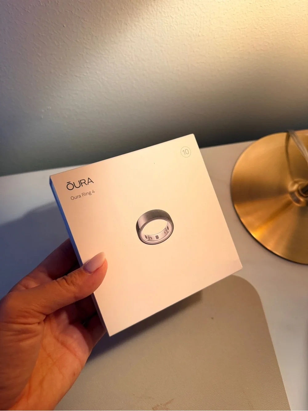 Oura Black Ring Charger with White Presentation Box